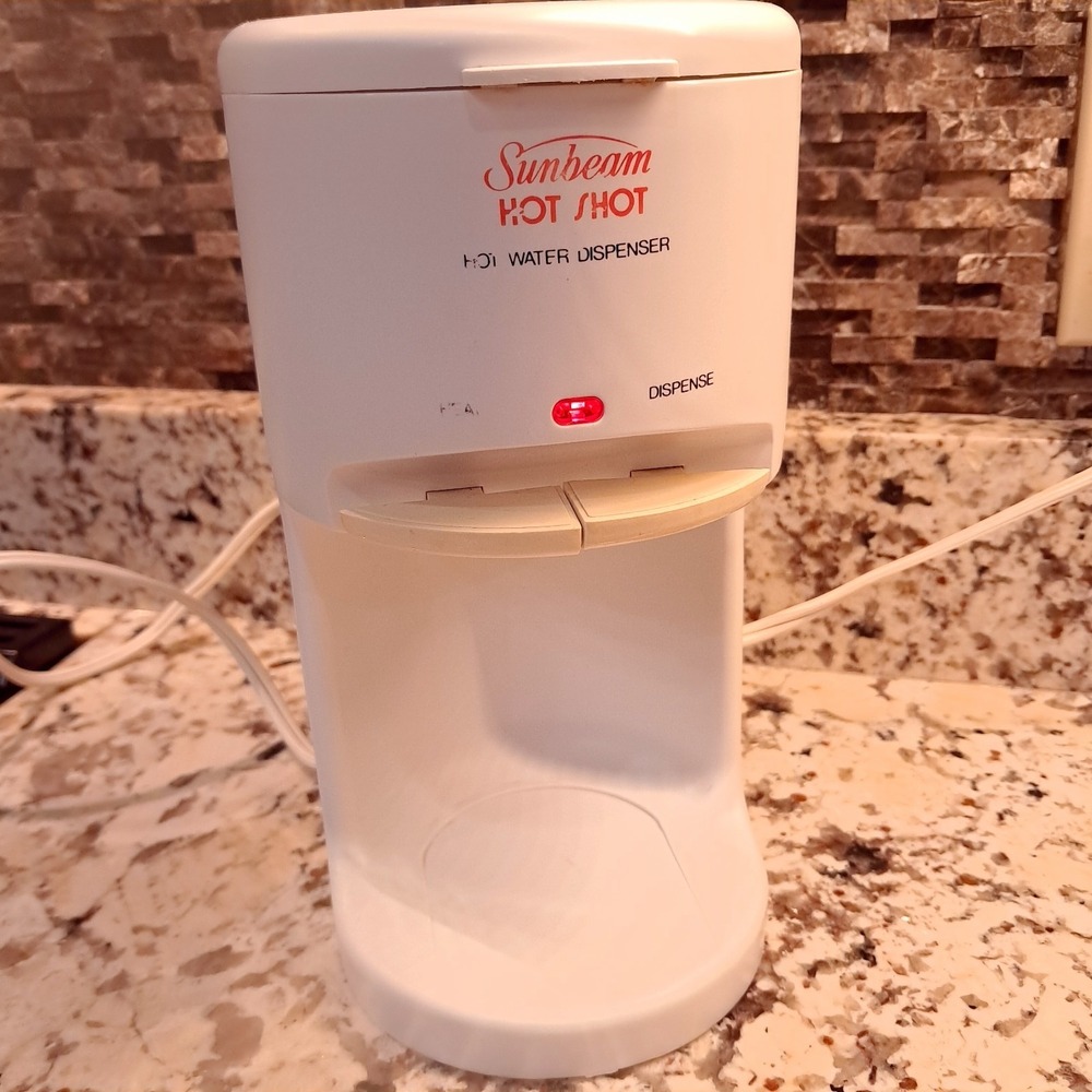 Vintage Sunbeam Hot Shot Water Dispenser #17081 White Tested/Works Made in USA‎